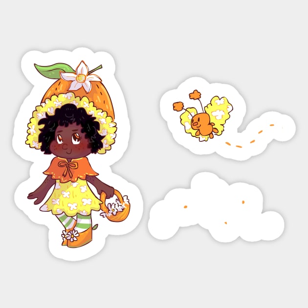 Orange Blossom Sticker by sky665